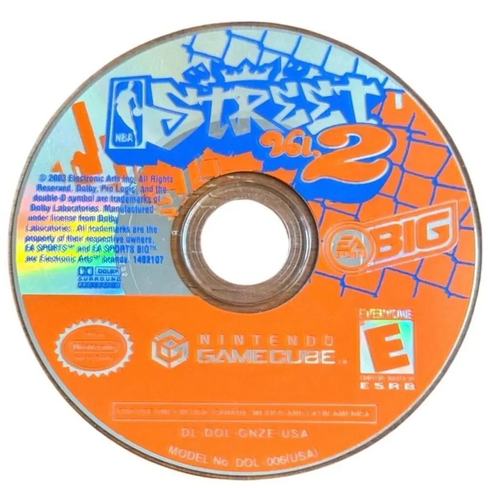 NBA Street Vol 2 Nintendo GameCube Game Disc Only DL-DOL-GNZE-USA - TESTED